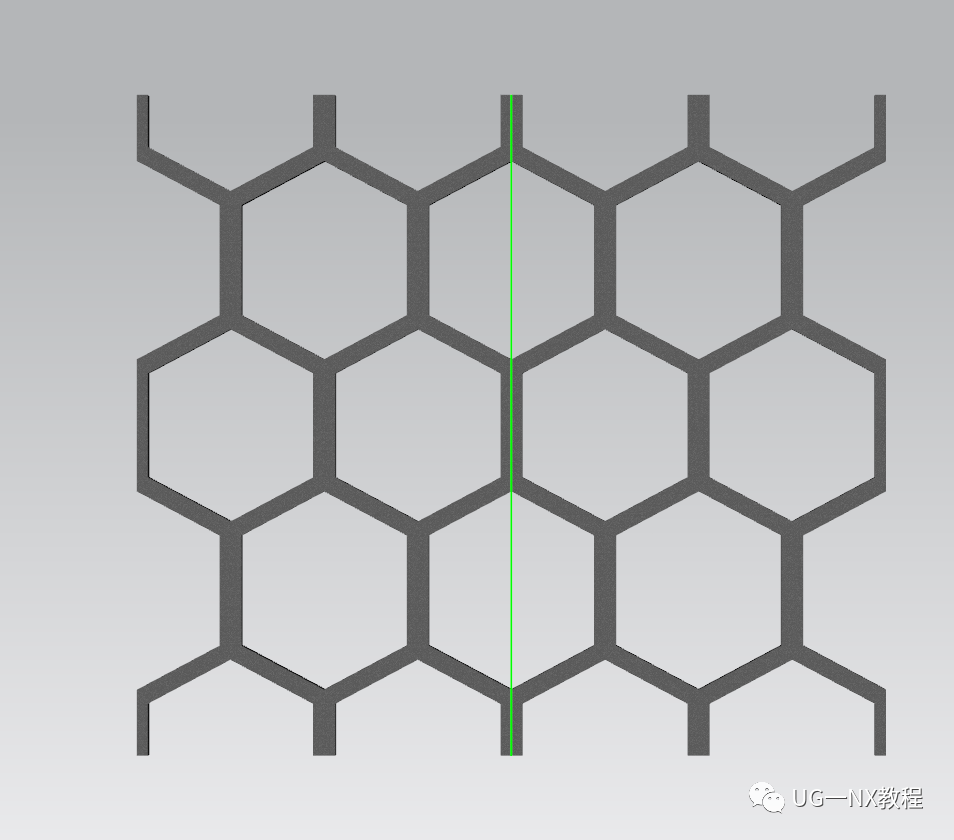 UG NX绘制六边形镂空圆环！两次变形完成的图5