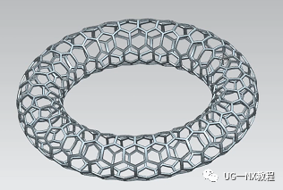 UG NX绘制六边形镂空圆环！两次变形完成的图1