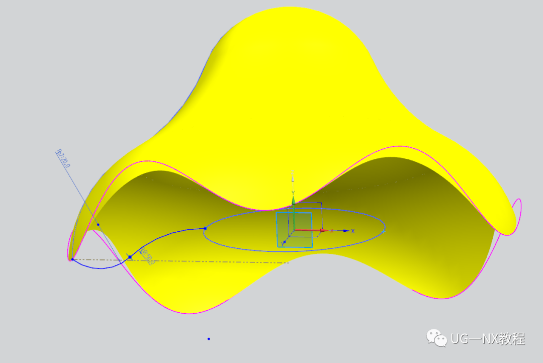 UG NX绘制一个蘑菇模型（表达式曲线）的图8