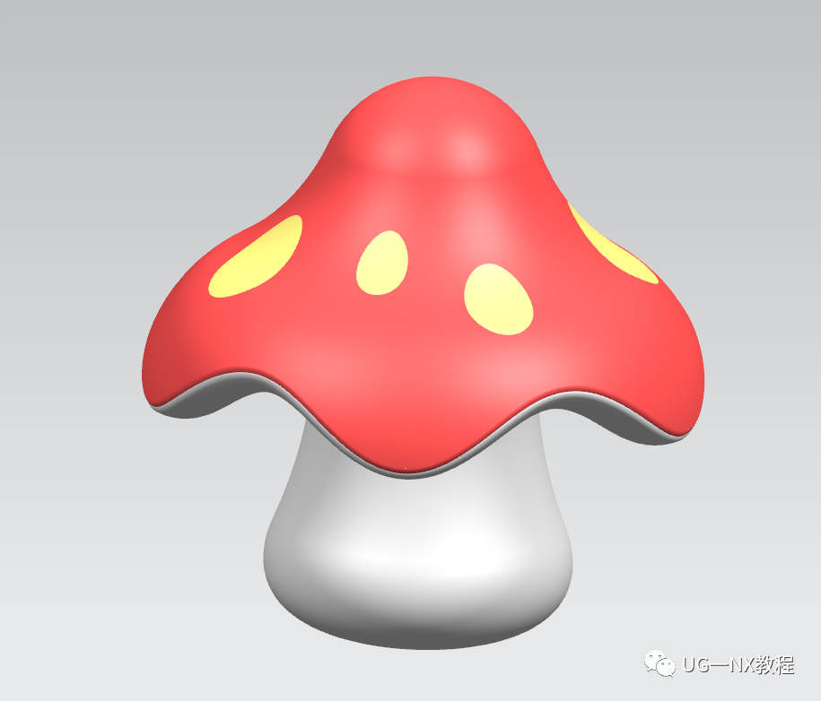 UG NX绘制一个蘑菇模型（表达式曲线）的图15