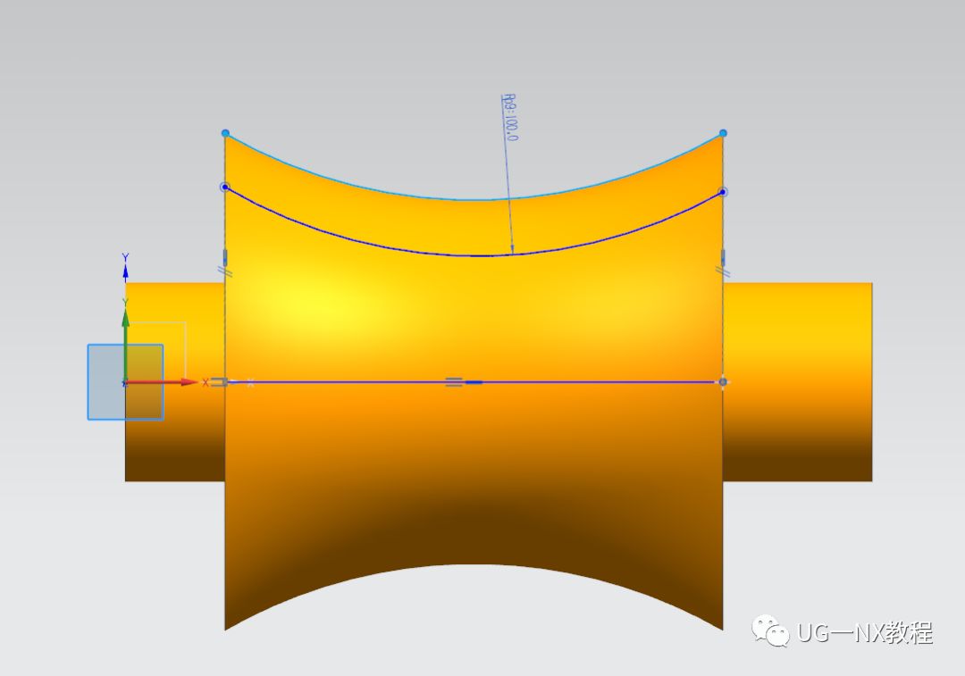 UG NX画蜗杆：绘制圆弧面蜗杆的方法的图5