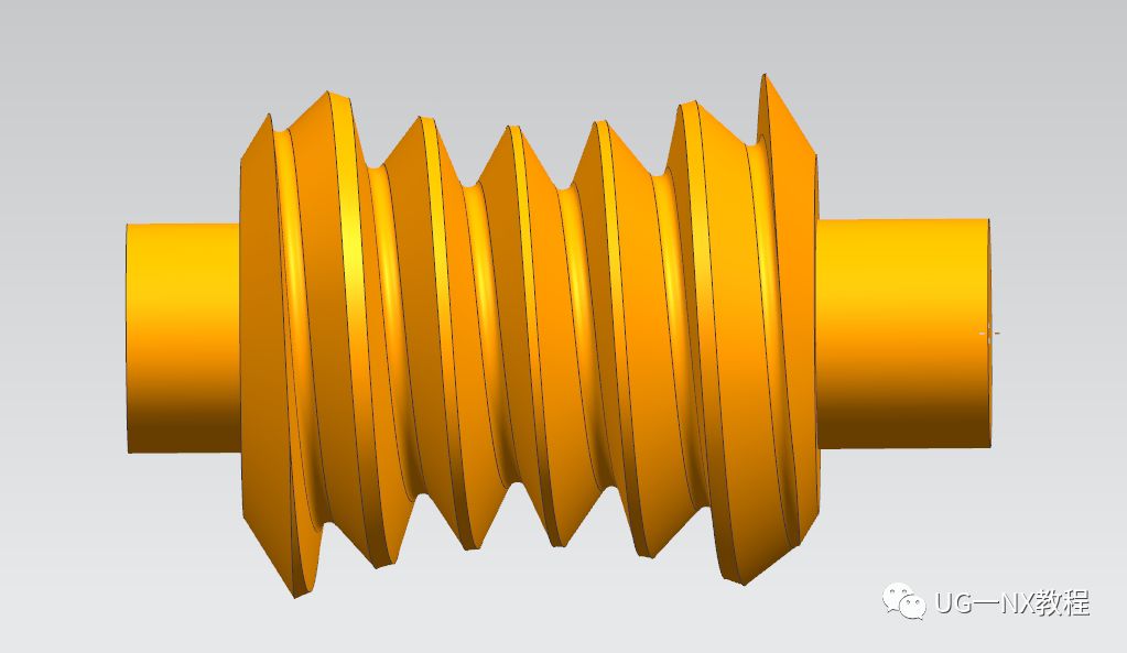 UG NX画蜗杆：绘制圆弧面蜗杆的方法的图16