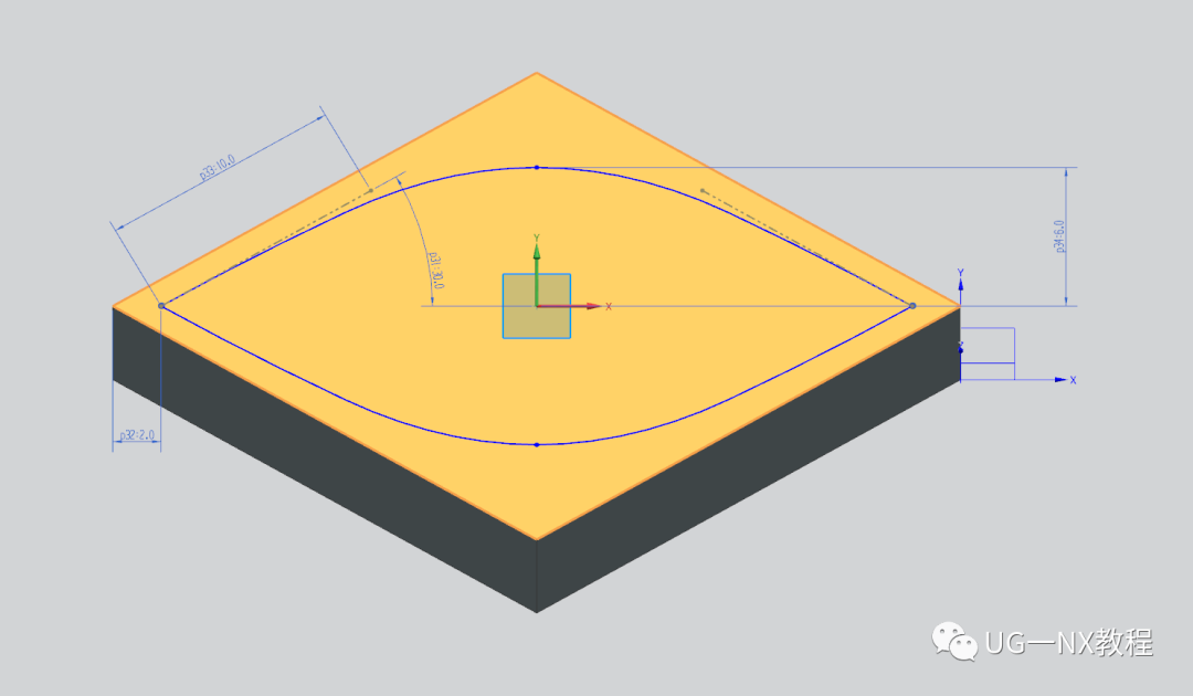 UG NX建模绿叶戒指环-整体变形的图3
