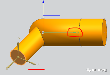 UG NX图文小练习—弯管底座（UG草图平面为异向面时，方向处理）的图14