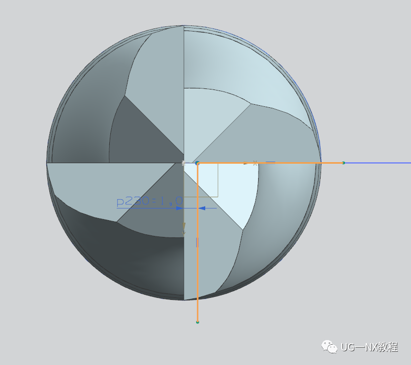 UG NX绘制一把数控平底铣刀的图13