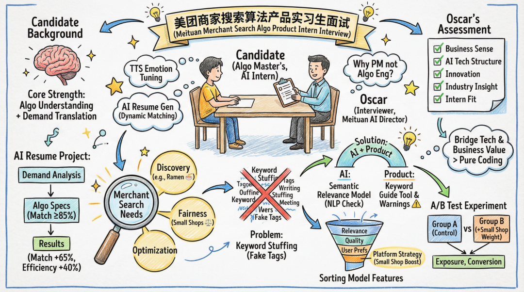 美团AI产品经理1h15mins面试已复盘