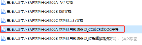 SAP 物料分类账消耗 CCCFCOC - 封面图