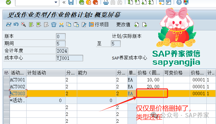 SAP 作业价格 KP26活动类型能删除吗 - 封面图