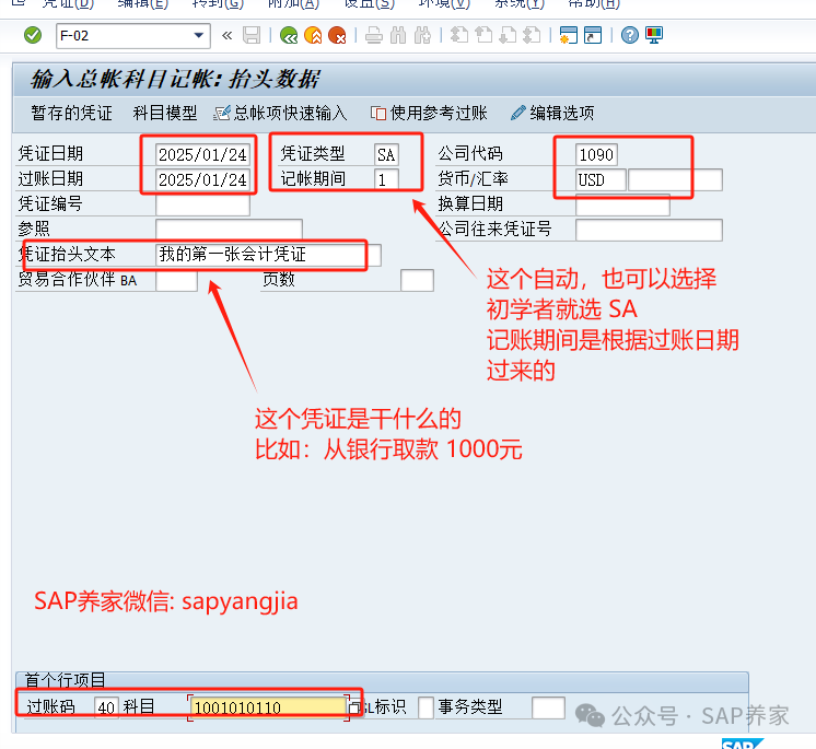 SAPFICO 模块入门小学班01第一笔会计凭证 - 封面图