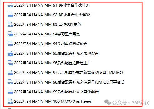 2022年 SAPS4HANAMM 全套不断更新 - 封面图