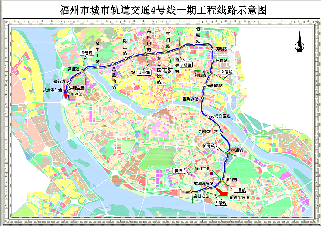 福州地铁4号线规划图