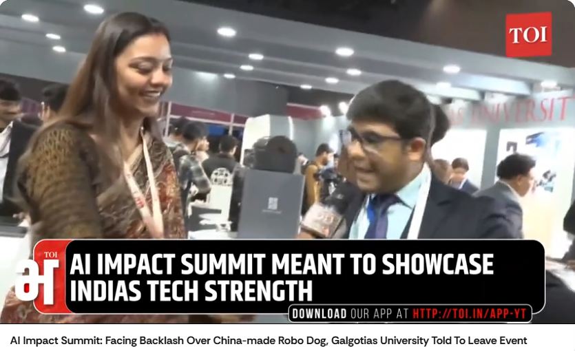 这是2月18日《印度时报》报道截图。