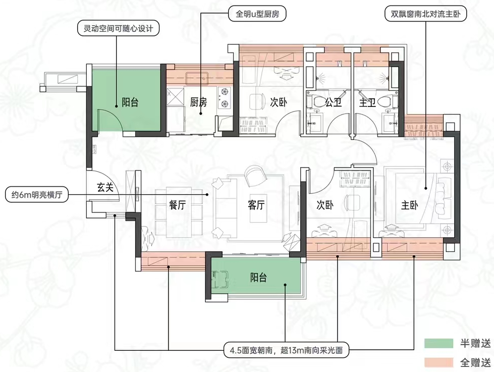 75㎡三房、还有9年一贯制！南沙全新江景盘【越秀·滨海花城】入市！