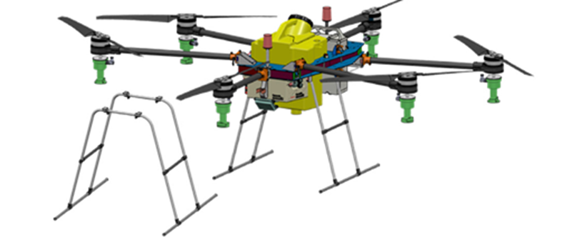 MSC Nastran非线性分析用于无人机的起落架性能设计的图2