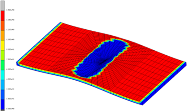 Marc复合材料分层仿真分析的图8