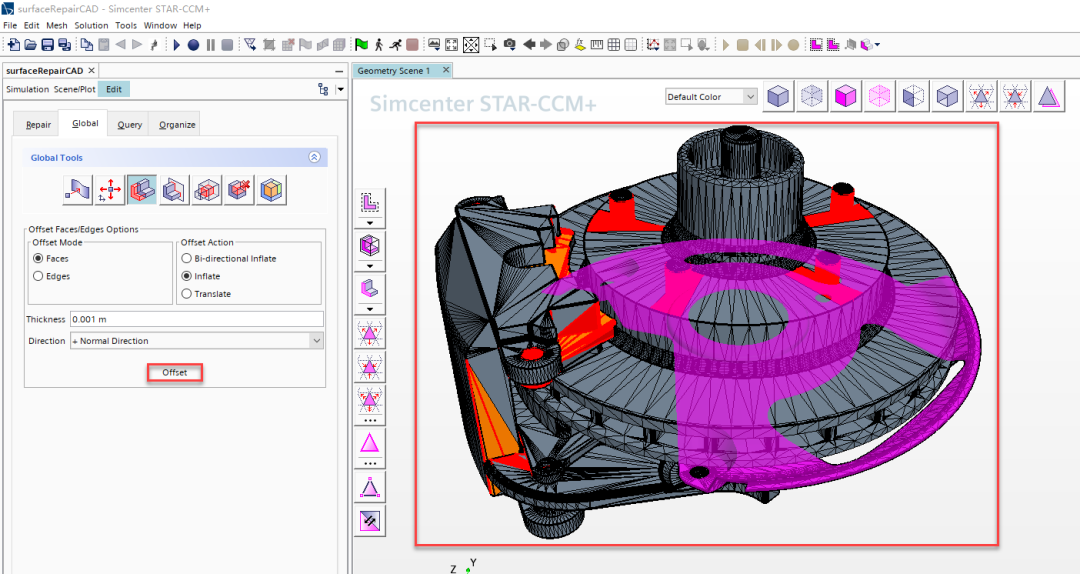 STAR-CCM+模型修补之网格修复功能的图12