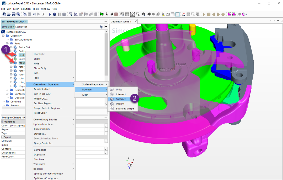 STAR-CCM+模型修补之网格修复功能的图19