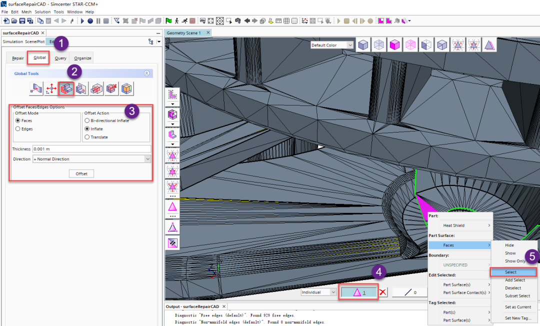 STAR-CCM+模型修补之网格修复功能的图11