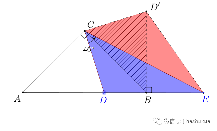 等腰直角三角形模型 含45度 或等直 处理策略 几何数学 二十次幂
