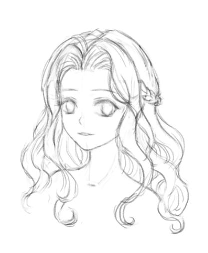 日系少女头像薄涂画法教程