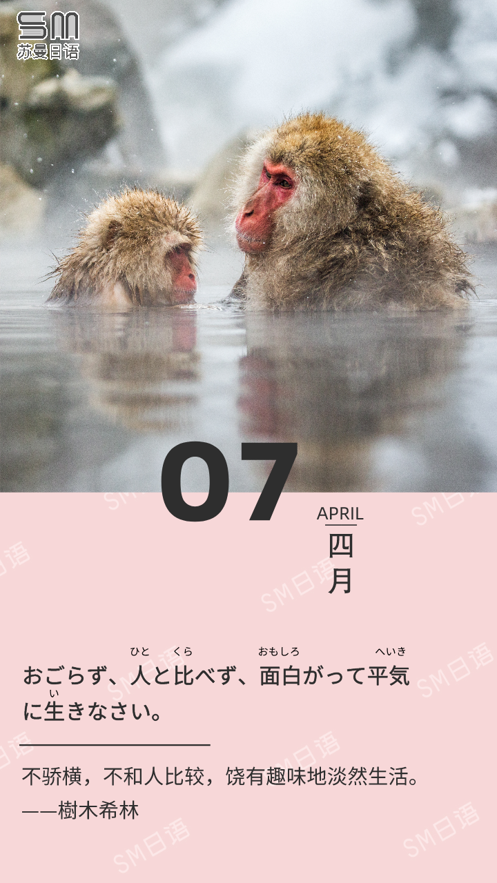 元气弹 おごらず 人と比べず 面白がって平気に生きなさい 不骄横 不和人比较 饶有趣味地淡然生活 树木希林 苏曼日语