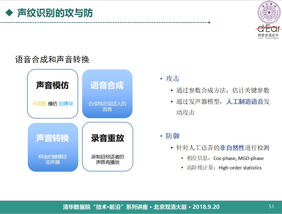 清華大學鄭方：語音技術用於身份認證的理論與實踐