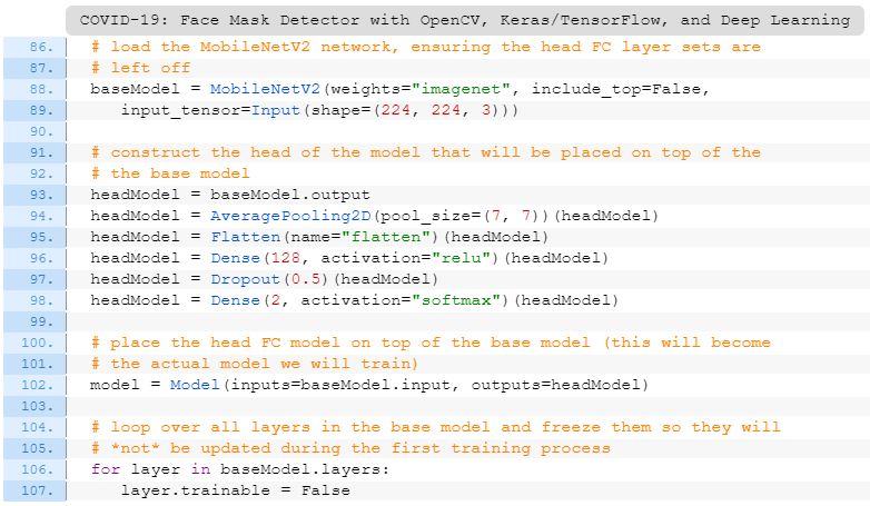 COVID-19：利用Opencv, Keras/Tensorflow和深度學習進行口罩檢測