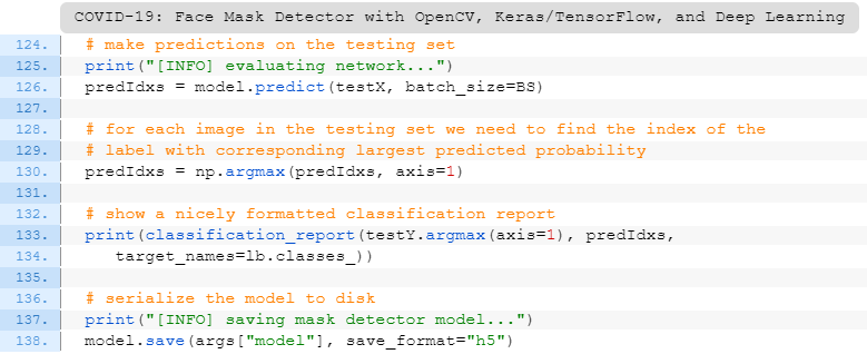 COVID-19：利用Opencv, Keras/Tensorflow和深度學習進行口罩檢測