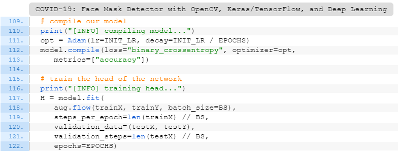 COVID-19：利用Opencv, Keras/Tensorflow和深度學習進行口罩檢測