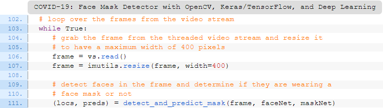 COVID-19：利用Opencv, Keras/Tensorflow和深度學習進行口罩檢測