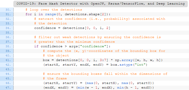 COVID-19：利用Opencv, Keras/Tensorflow和深度學習進行口罩檢測