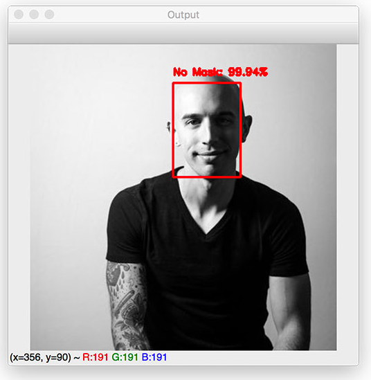 COVID-19：利用Opencv, Keras/Tensorflow和深度學習進行口罩檢測