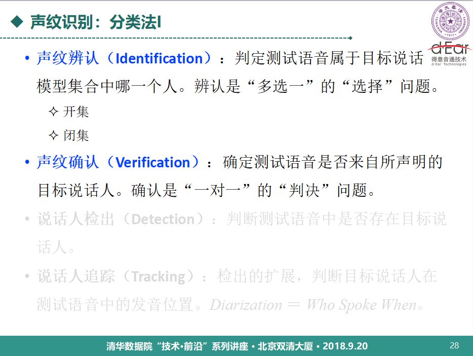 清華大學鄭方：語音技術用於身份認證的理論與實踐