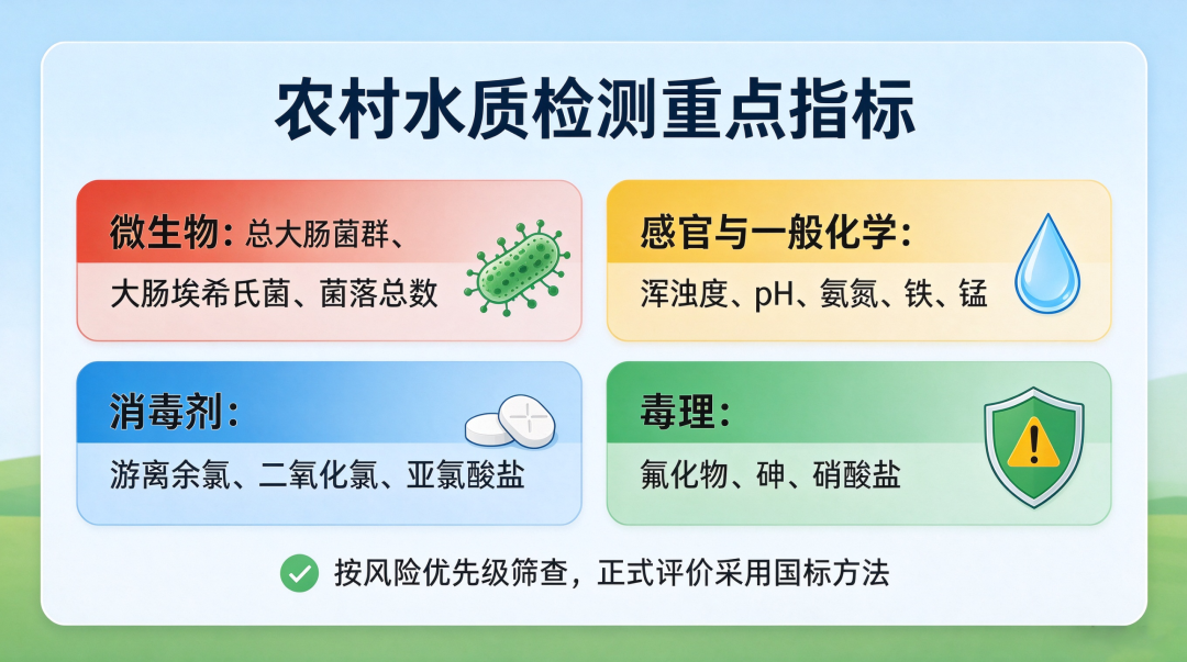 华美水质答疑课堂丨农村饮水安全水质检测核心要点