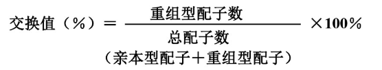 基因的连锁和互换定律，如何计算交换值和交叉互换的性原细胞百分率？