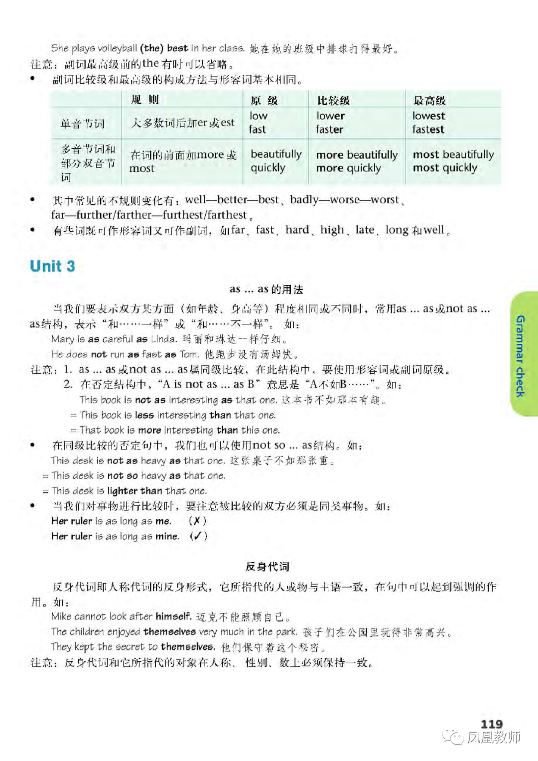 As As的用法反身代词 Page119 译林版八年级英语上册电子课本 教材 教科书 好多电子课本网