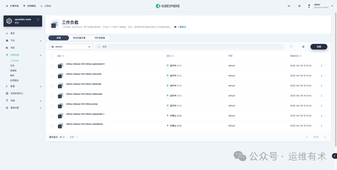 milvus-deployments-v2513
