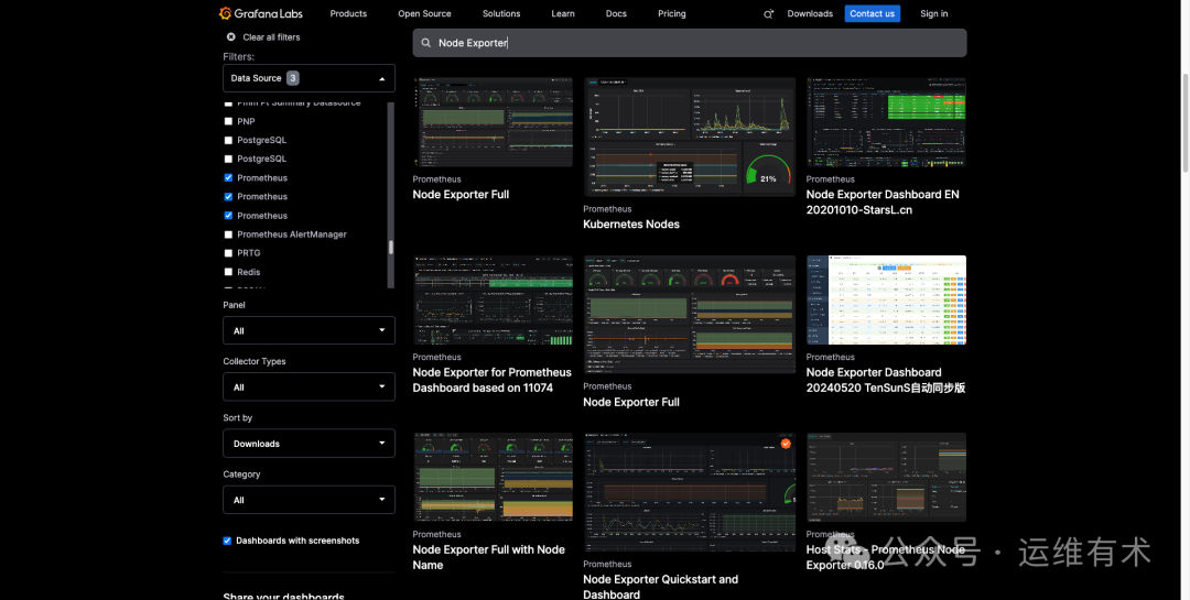 Grafana-dashboards-Grafana-Labs-Node-Exporter
