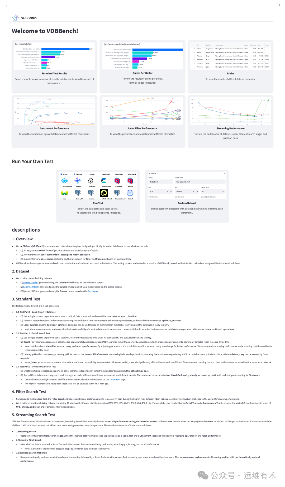 VectorDB-Benchmark-Home