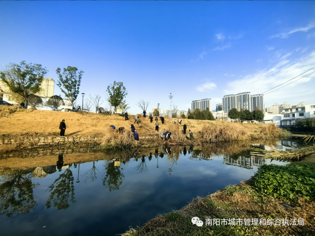 市城市河道治理中心进行河道大扫除行动