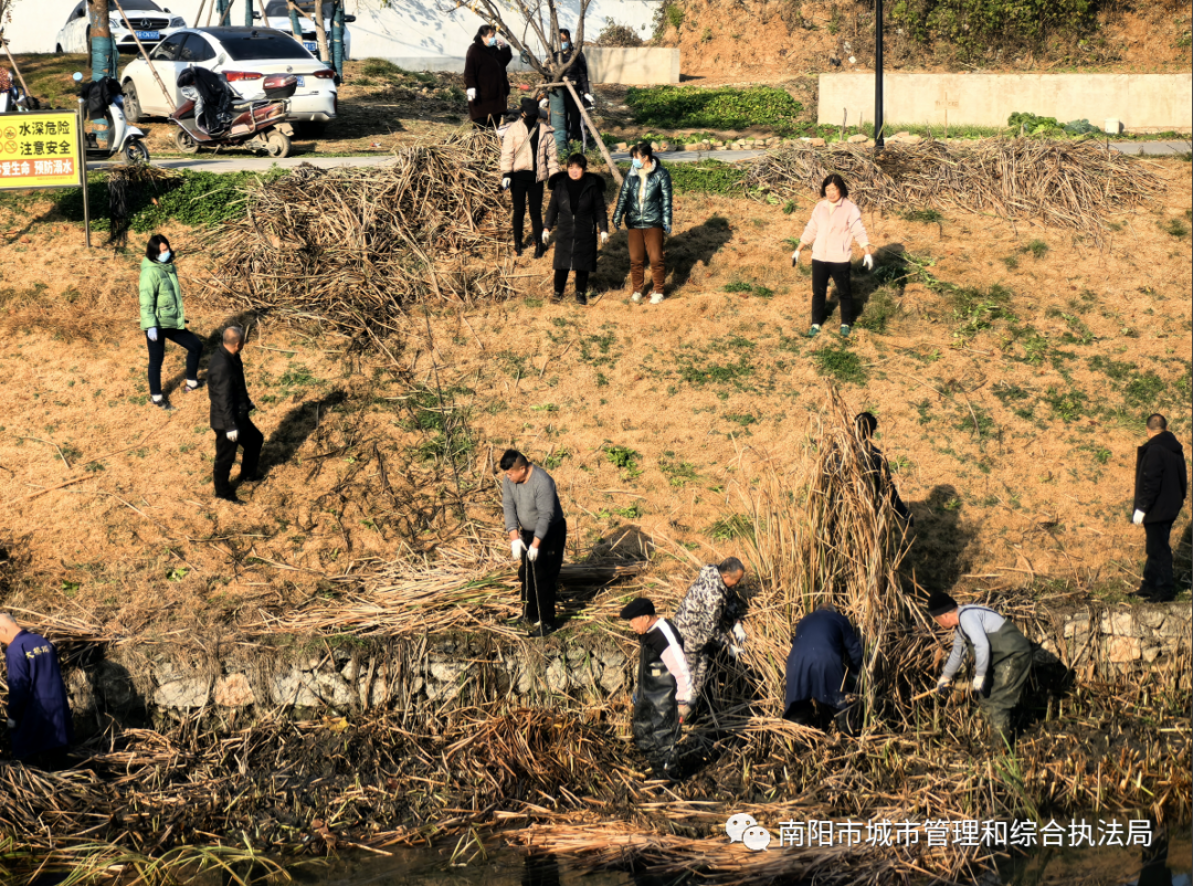 市城市河道治理中心进行河道大扫除行动