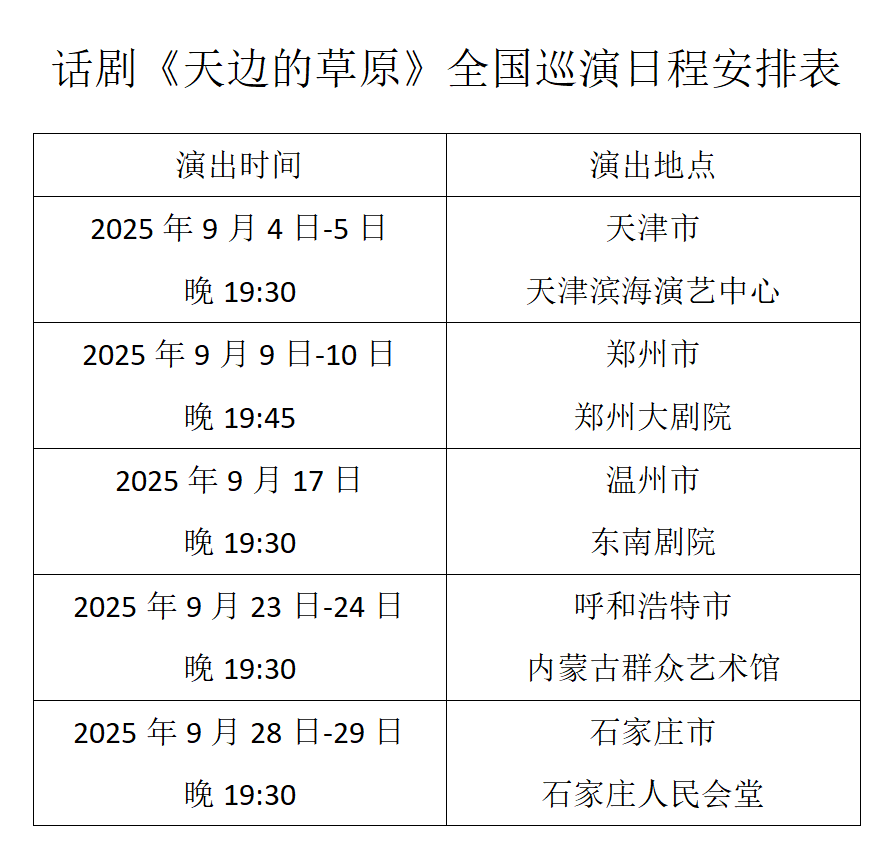 话剧《天边的草原》即将亮相第十九届中国戏剧节 第15张