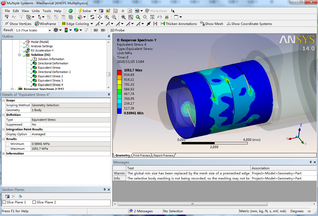 ANSYS Workbench 冲击谱分析的图11