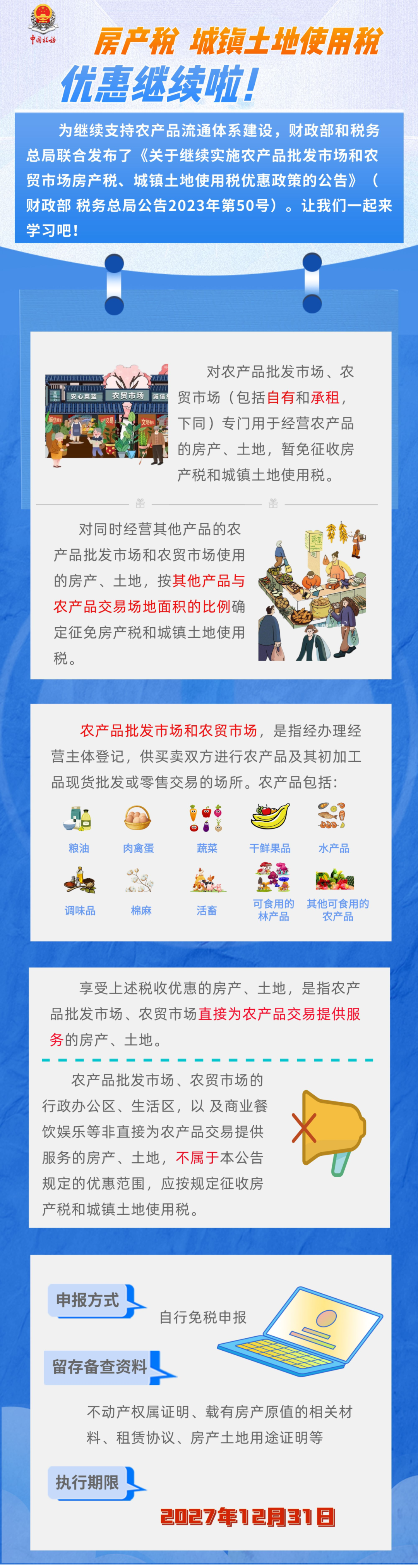 一圖了解房產(chǎn)稅土地使用稅優(yōu)惠！