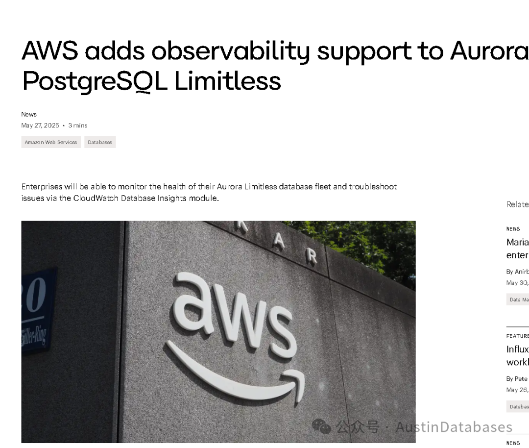 aws 数据库可观测性