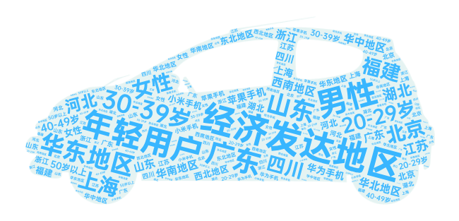 用户画像词云图