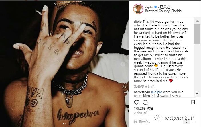 美国饶舌歌手xxxtentacion生前曾力邀jack U制作他的下张专辑 Welphenedm 微信公众号文章阅读 Wemp