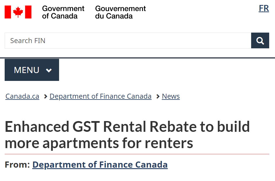 9月21日，加拿大明确购房免税政策！