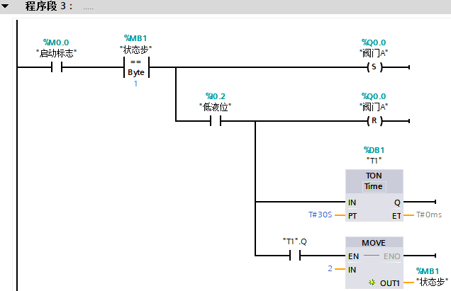 基于S7-1200PLC的液体混合控制案例的图8