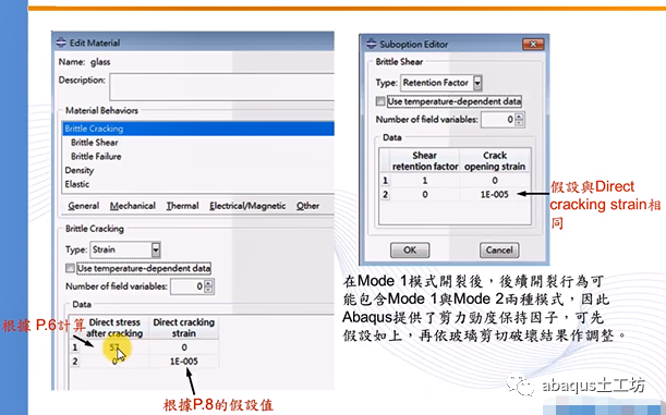 abaqus脆性材料设置方法的图8